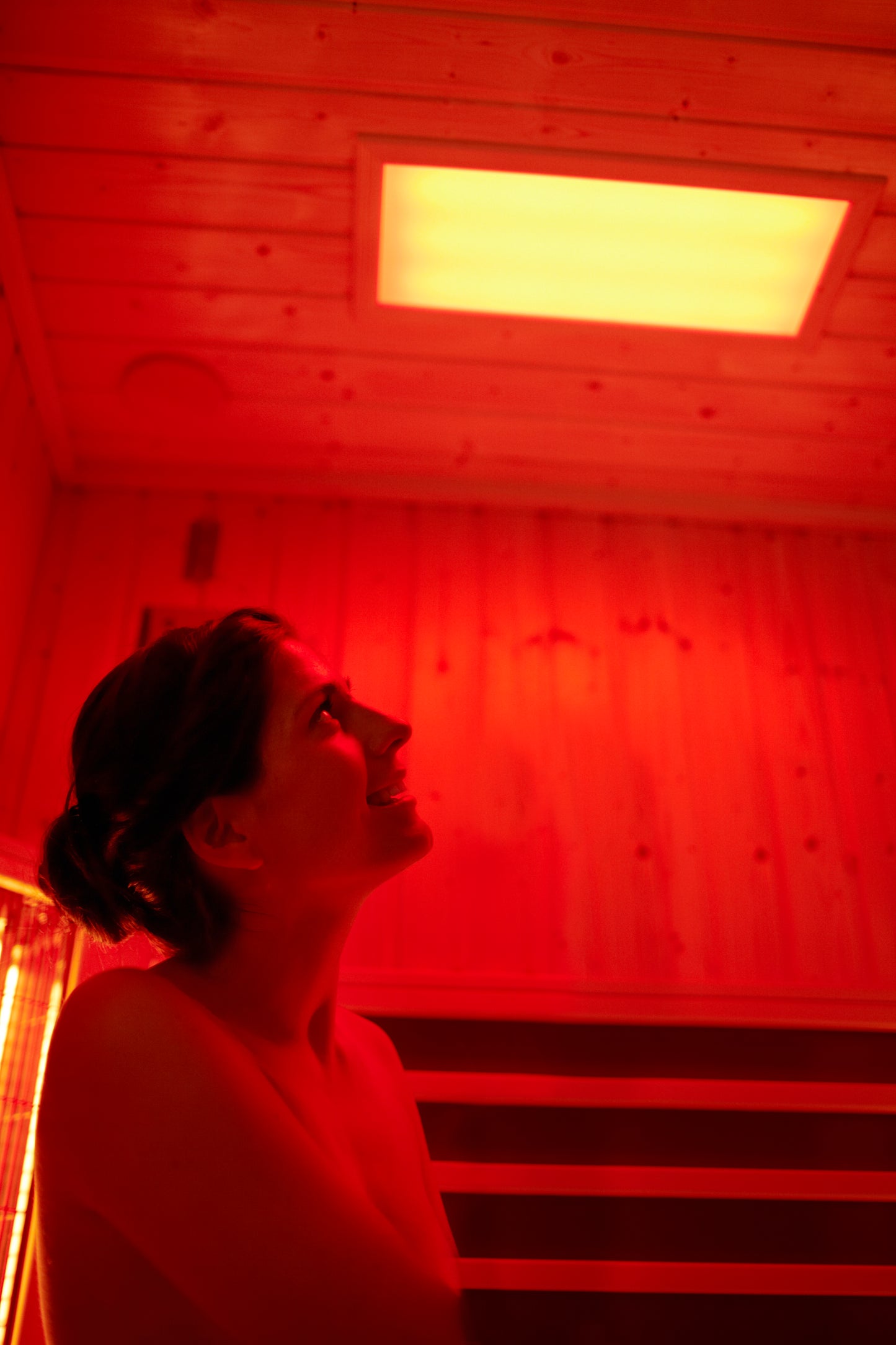 LED Licht in Infrarotkabine